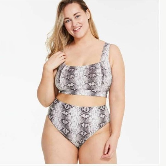 Joe Fresh x Roxy Earl Snake Print Bikini 3X - Picture 1 of 8